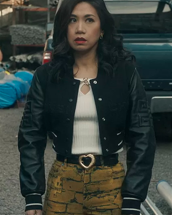 The Equalizer season 2 Liza Lapira bomber jacket The Equalizer season 2 Liza Lapira bomber jacket