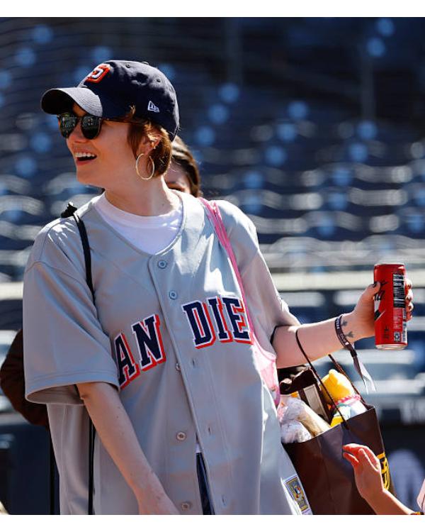 Emma Stone San Diego Tony Gwynn Jersey Emma Stone San Diego Tony Gwynn Jersey
