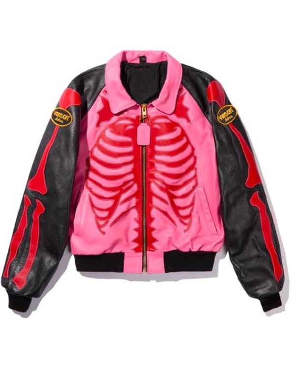 The Today Show Anderson .Paak Pink & Black Leather Jacket