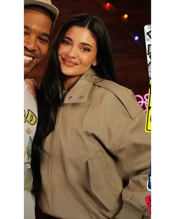Kylie Jenner Kid Cudi Podcast Bomber Jacket