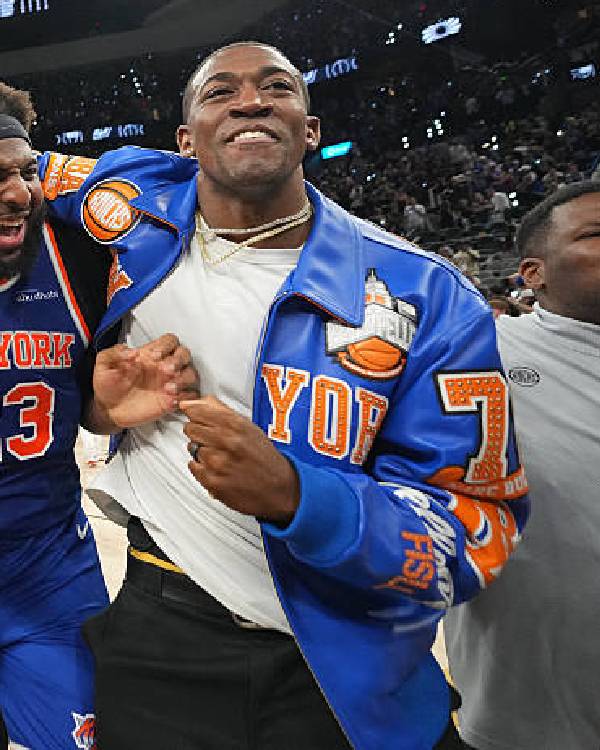 Trey Jemison NBA Finals New York Knicks Leather Jacket Trey Jemison NBA Finals New York Knicks Leather Jacket