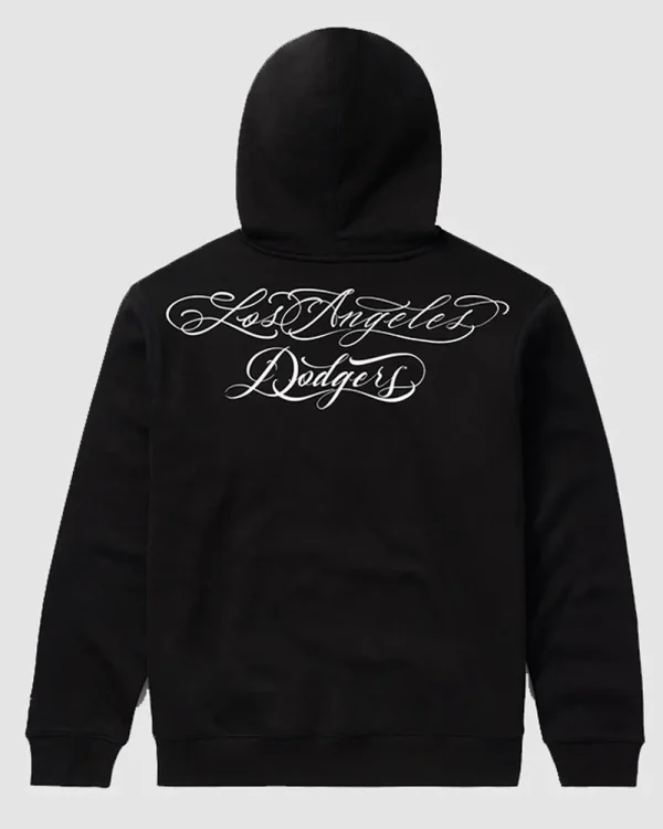 2026 Los Angeles Dodgers Fine Line Black Pullover Hoodie