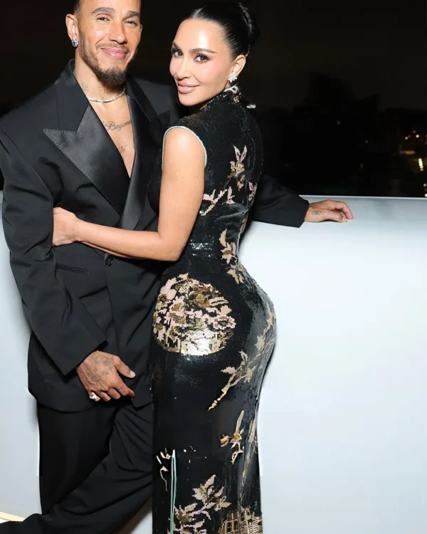 Kim Kardashian Lucas Museum Of Narrative Art Black Sequin Dress